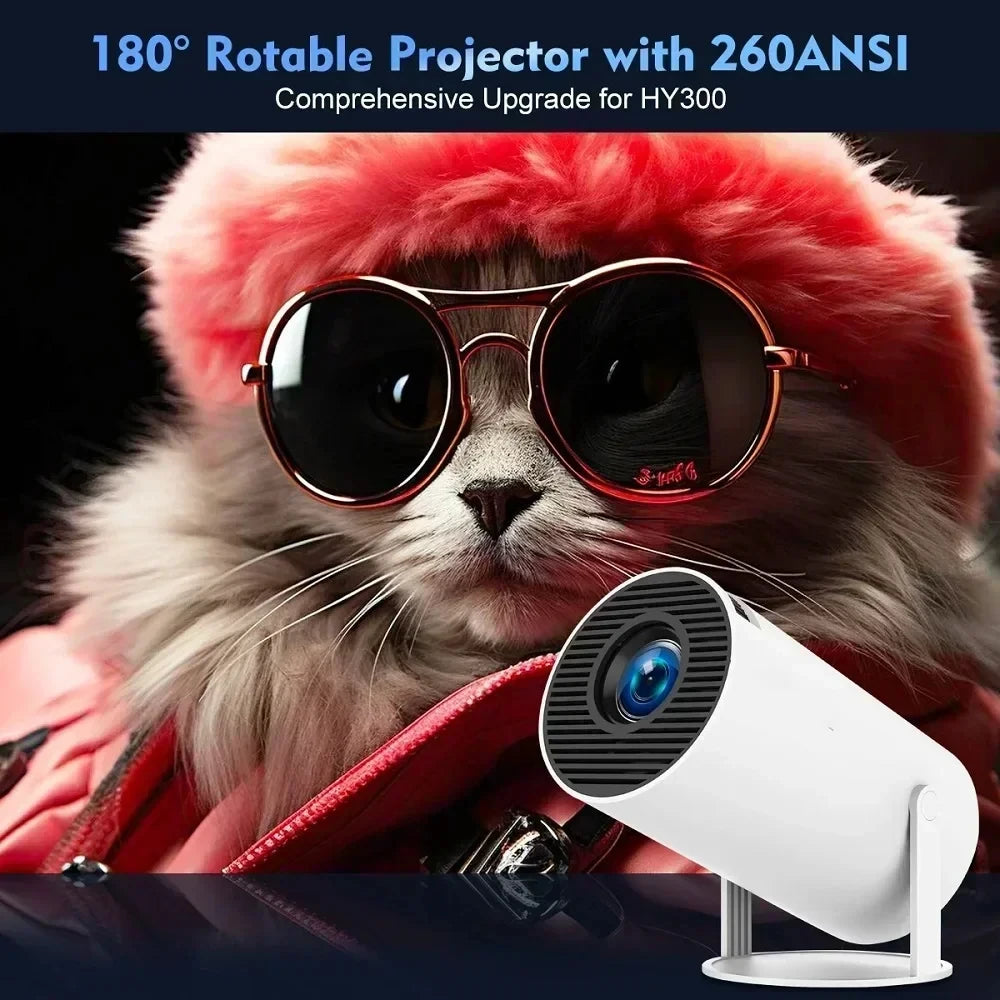 Projecteur de maison intelligente 1080P HDR10 4K pris en charge Mini projecteur Portable WiFi Bluetooth miroir d'écran projecteur de théâtre clé TV