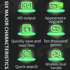 Coopreme Y7 Super TV Game Box HD sortie Joystick double contrôleur combat maison X7 Console de jeu PSP 10000 + de jeu