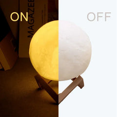 8CM LED veilleuse impression 3D lune lampe chambre décor MoonLight pour enfants cadeaux décorations créatif chevet atmosphère éclairage