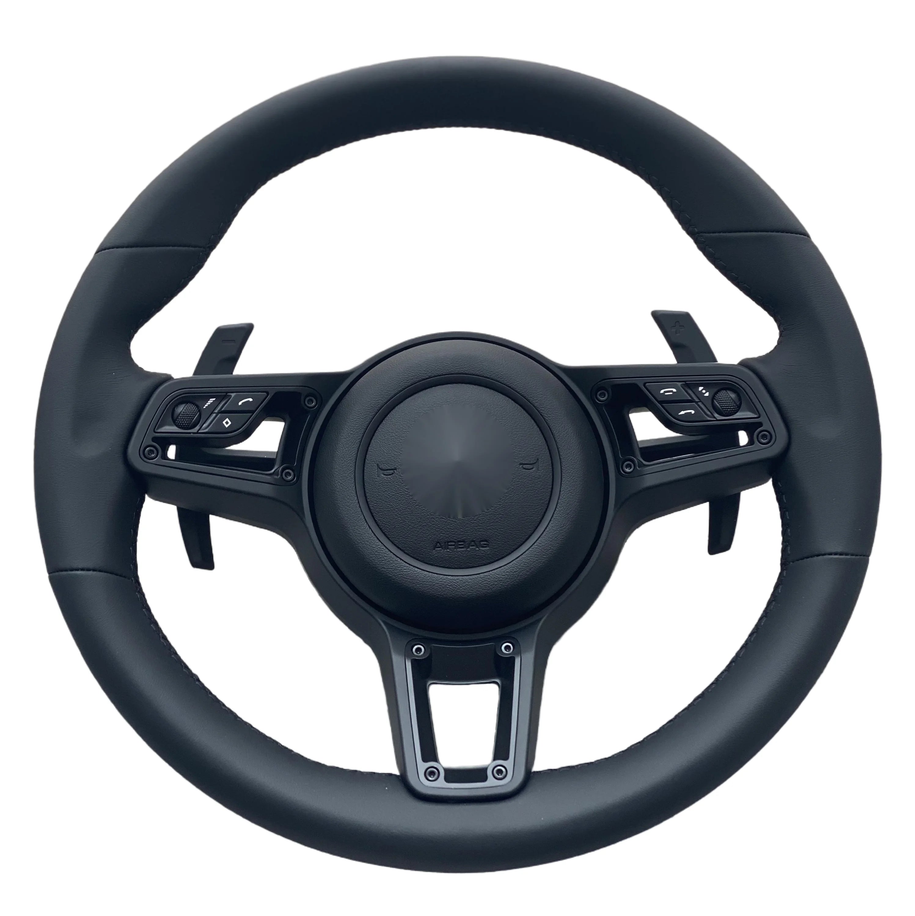 Embroidered steering wheel for Porsche Macan, New Collection, Panamera Taycan 718 Cayman 991 992 911 911.2 Carrera GT2 GT2RS GT3 GT3RS GT3 RS GT4