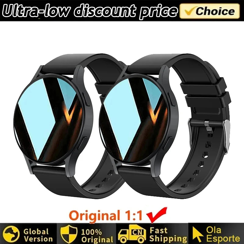 Smartwatch femmes montre 6 surveillance de la santé montre étanche Assistant vocal Bluetooth appel montre intelligente 2025 nouvelle montre de sport
