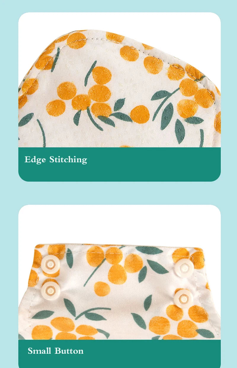 Serviettes hygiéniques antidérapantes, 5 pièces, doublure en graphène, tissu en coton, serviettes hygiéniques respirantes et lavables pour femmes, période avec sac humide
