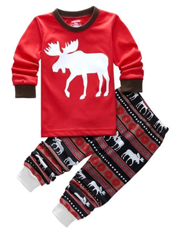 Ensemble haut et pantalon imprimés de noël pour enfants, vêtements pour garçons et filles, vêtements de maison pour fête de noël, ensembles mignons pour enfants, Costumes de Cosplay