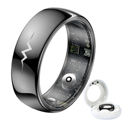 Haut de gamme ECG sang oxygène santé anneau intelligent fréquence cardiaque pression artérielle moniteur de sommeil anneaux 5ATM étanche plusieurs Modes de Sport
