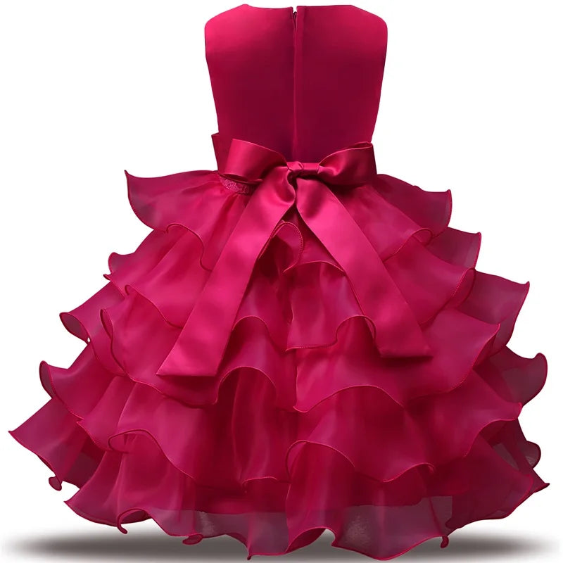 Robe de demoiselle d'honneur pour mariage, tenues d'anniversaire pour bébés filles de 2 à 8 ans, robes de première Communion pour enfants, vêtements de fête pour enfants