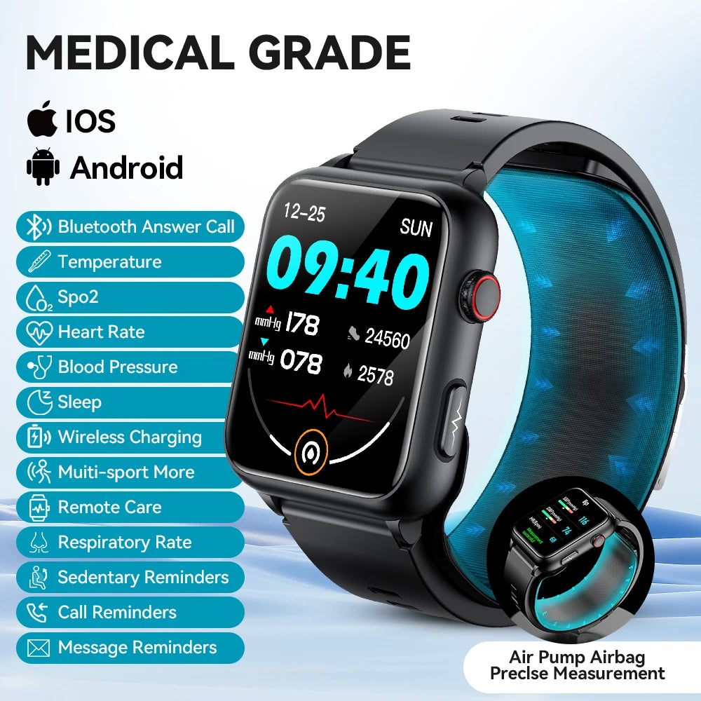 2025 nouvelle montre intelligente NOYAFA précision mesure de la pression artérielle moniteur de santé Smartwatch hommes 320*386 IPS écran couleur