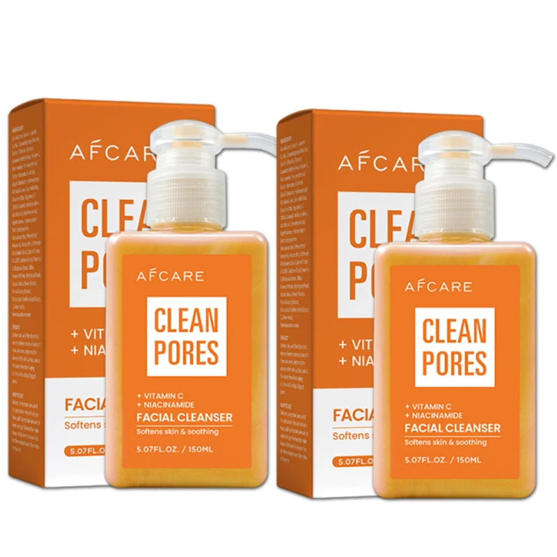 Nettoyant naturel à la vitamineC pour tout le visage, 150ml, nettoie en profondeur, dissout la graisse, éclaircit la peau, bon avec acide hyaluronique
