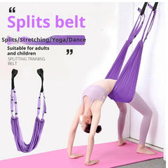 Ensemble de Yoga aérien en soie pour femme, hamac, jambes arrière, étirement, balançoire, accessoires de Pilates, ceinture de Fitness élastique, équipement de gymnastique à domicile