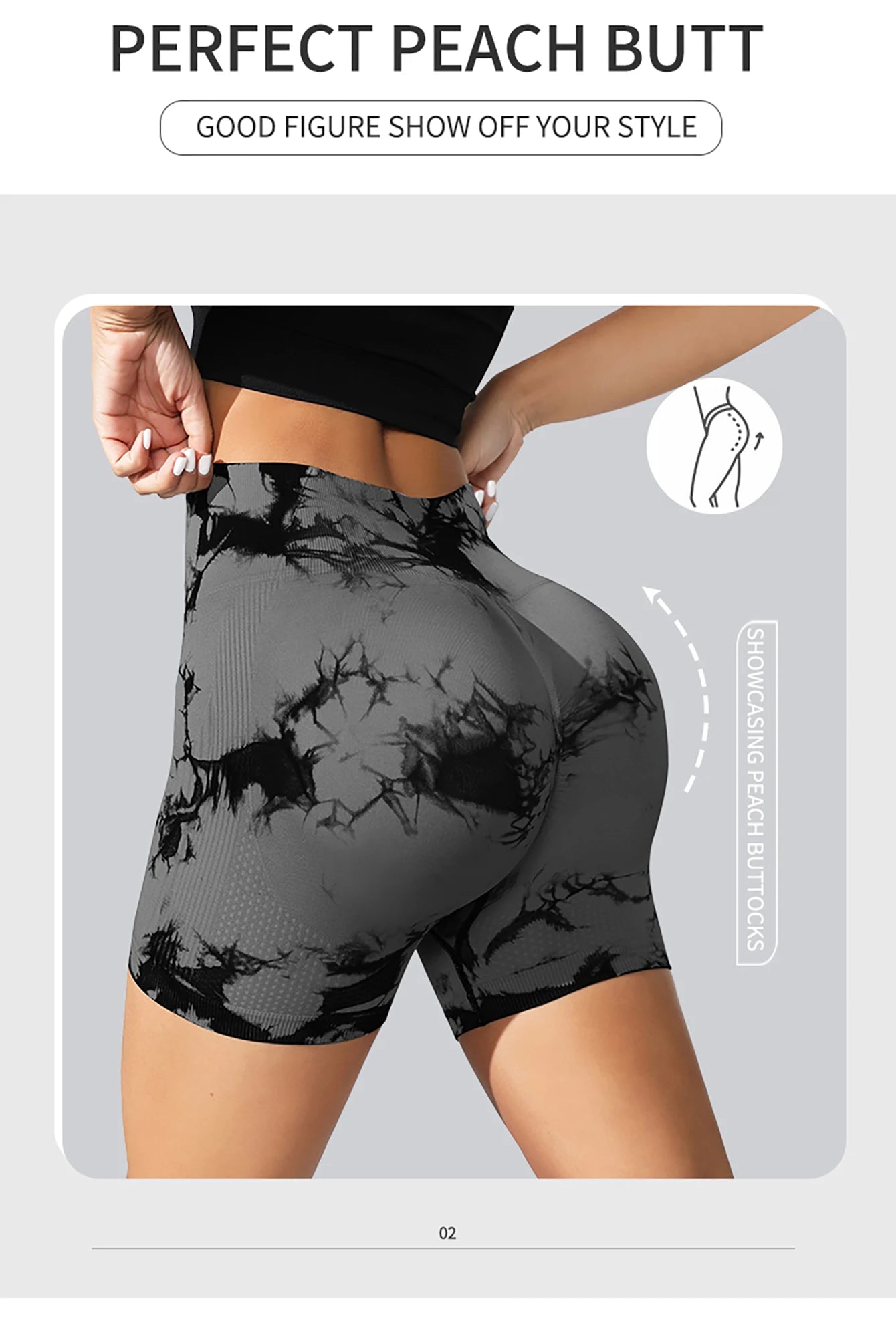 Leggings sans couture Tie Dye pour femmes, pantalons de Yoga taille haute, froissés, collants élastiques de levage des fesses, Leggings de sport à large ceinture