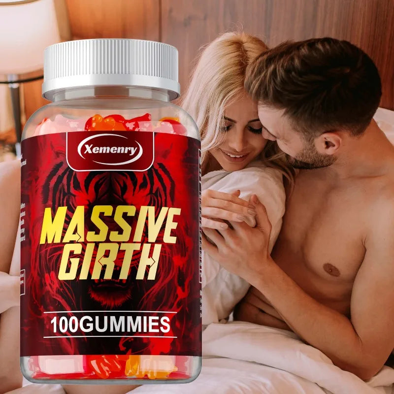 Accélère le métabolisme corporel, la production énergétique, améliore les performances - Gummies à circonférence massive pour hommes