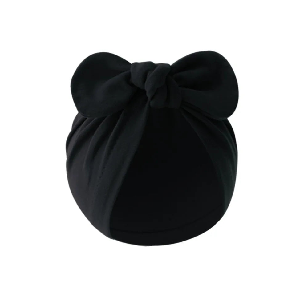 Bébé filles garçons chapeau mignon fleur noeud oreilles de lapin chapeau coton nouveau-né bonnet casquettes pour enfants enfant en bas âge infantile cheveux accessoires