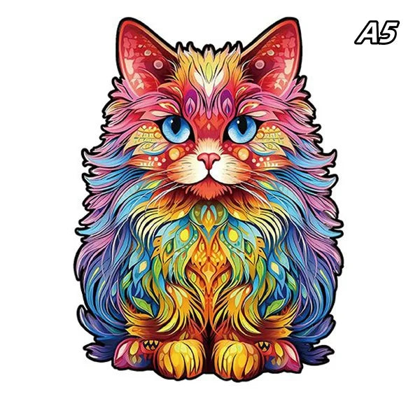 Puzzle en bois en forme d'animal irrégulier Puzzle en bois succulent coloré puzzle magique jouet intellectuel jouets éducatifs jeu naissance