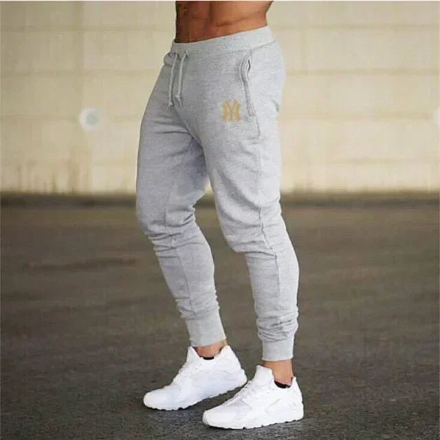 Men's slim fit athletic jogging pants, fitness track pants, sweatpants, Harajuku streetwear, casual summer wear, fjNew