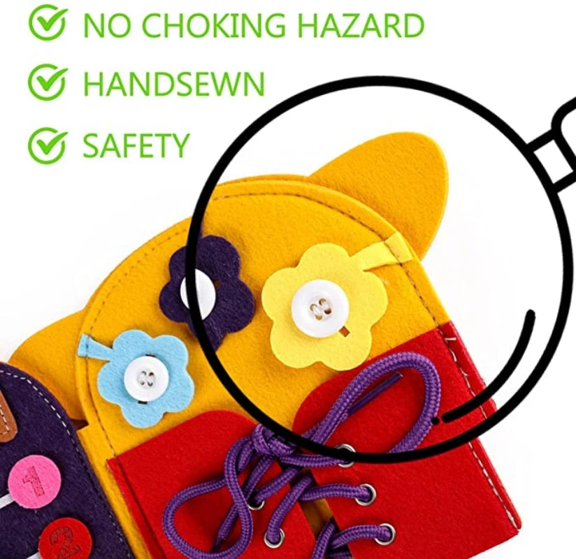 Jouets Montessori, livre occupé pour enfants, forme de couleur, Cognition animale, jouets d'éducation précoce, chiot, livre silencieux, jouets à motricité Fine