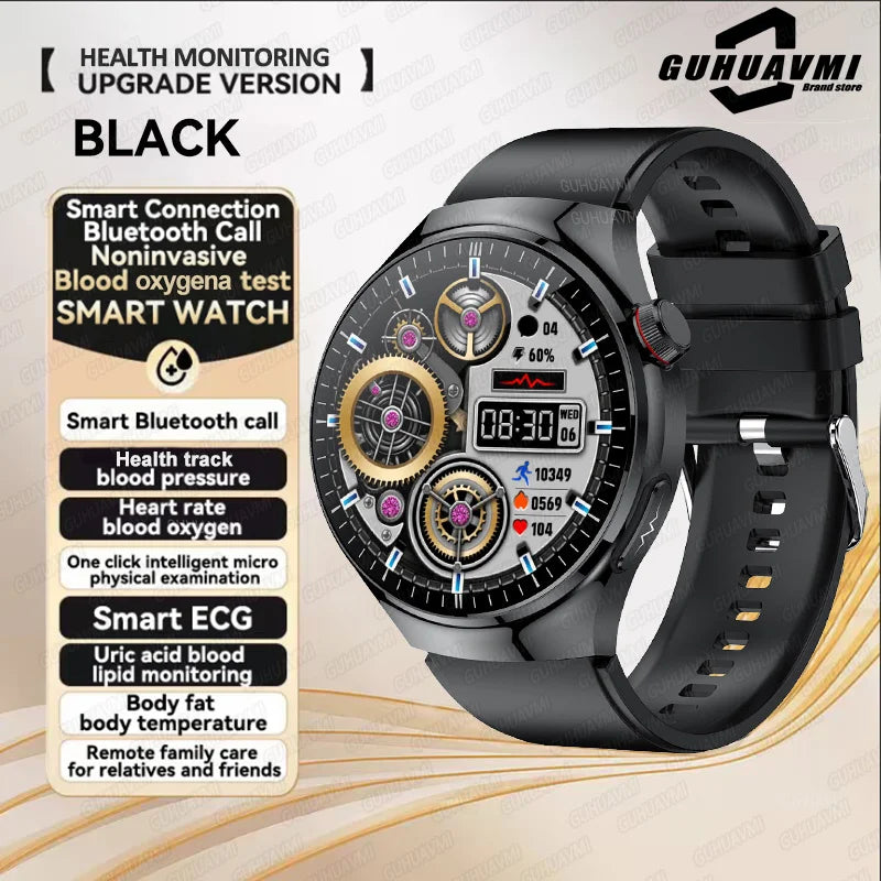 Nouvelle surveillance de la santé montre intelligente examen physique santé Wacth pression artérielle ECG + PPG Sport appel Smartwatch pour Android iOS