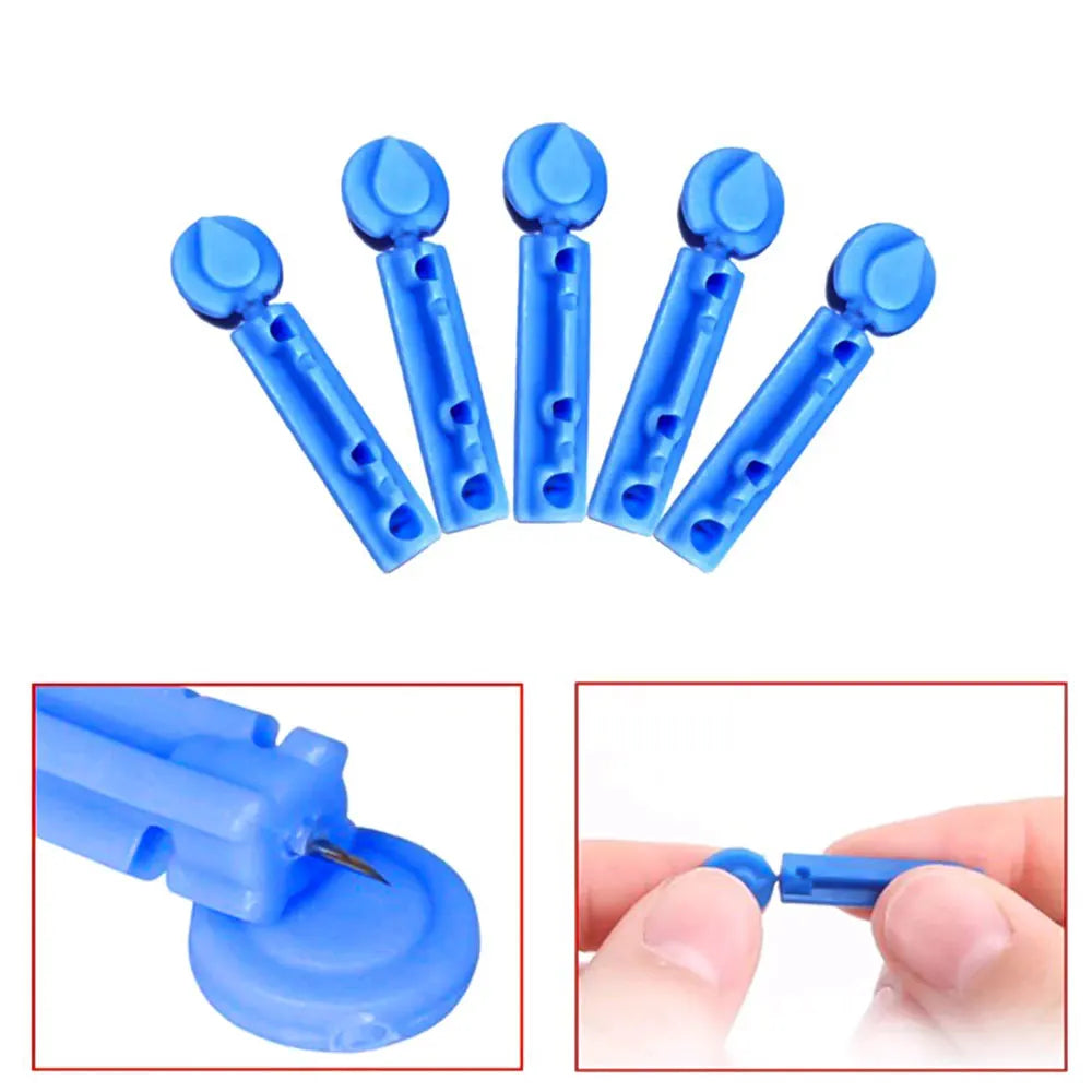 Stylo lancettes stériles, 50 pièces, aiguilles jetables, mesure du sucre dans le sang, stylo de Test, accessoires médicaux pour le Test du diabète