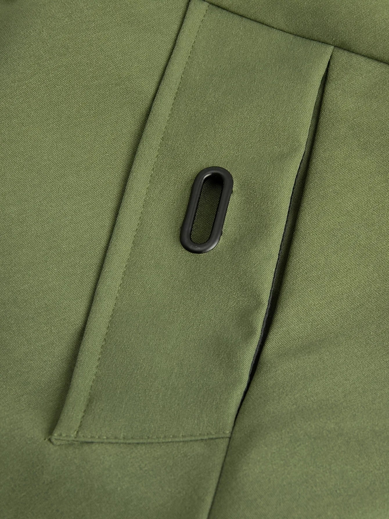 Men's fashionable casual jacket with hood and drawstring, solid color, suitable for spring and autumn casual wear