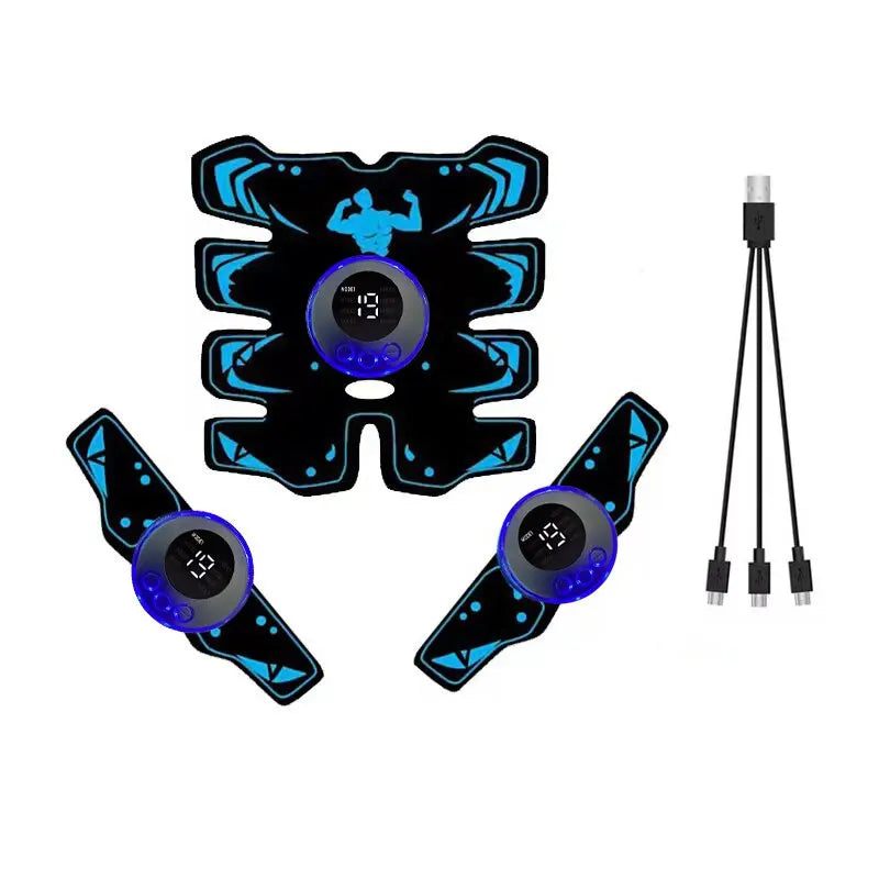Masseur musculaire rechargeable USB bras ABS 3 en 1, coussin d'entraînement sans fil intelligent, Fitness, entraînement Abdominal, corps électrique