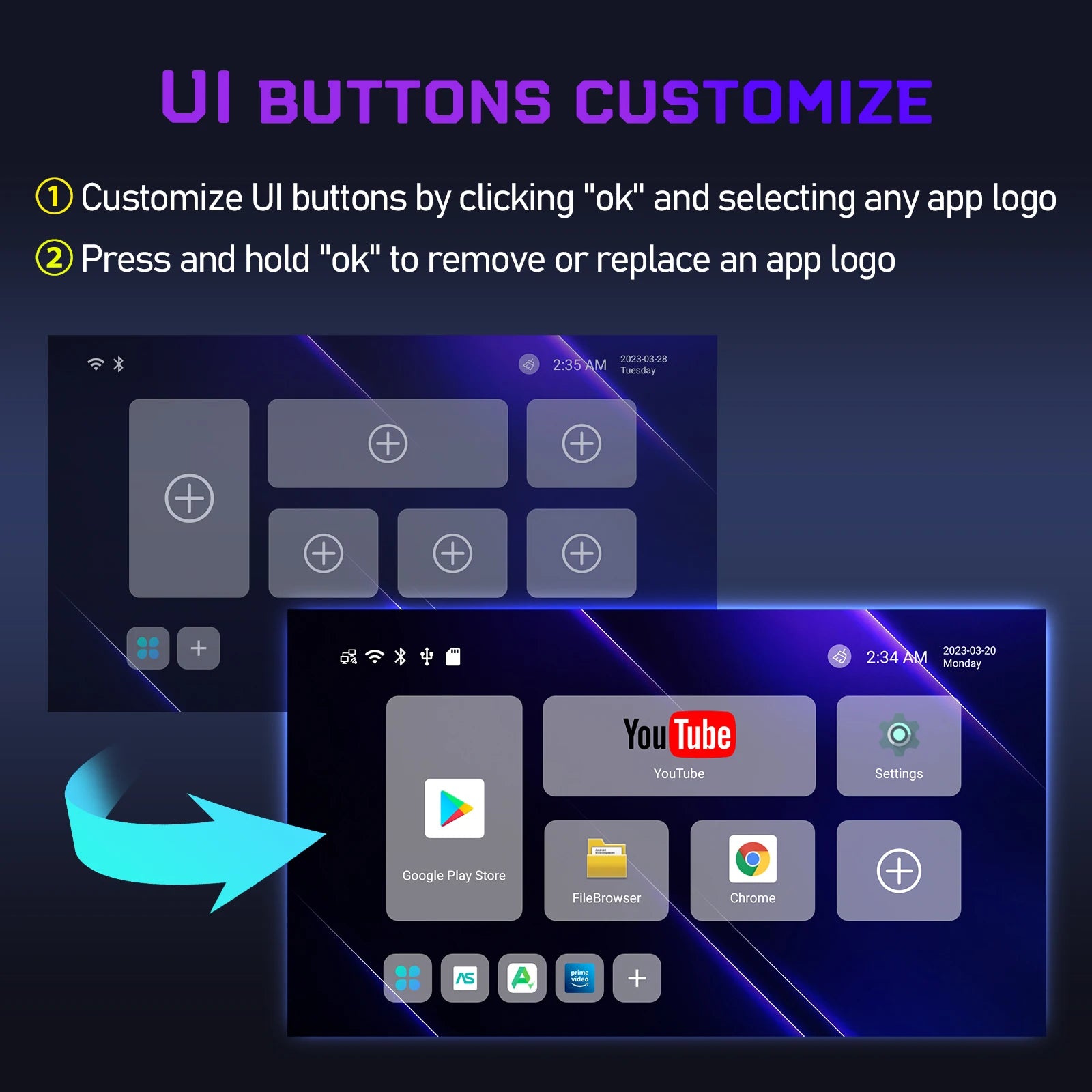 Boîte intelligente de TV Android 11 S905W2 4GB 32GB 64GB AV1 Quad Core WIFI6 4K H96 Max W2 Décodeur Media Player TV Box