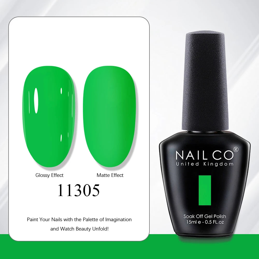 NAILCO 15ml Vernis à ongles Gel Vernis Semi Permanent UV Gel Vernis manucure Vernis Nail Art Nude Gel Poliish
