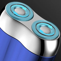 Mini rasoir électrique Double, Portable, sans fil, détachable, avec affichage numérique, pour barbe, charge de Type C, pour voyage