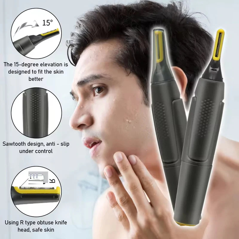 Rasoir électrique Portable pour hommes, tondeuse à sourcils et à barbe, pour le nez et les oreilles, usage domestique
