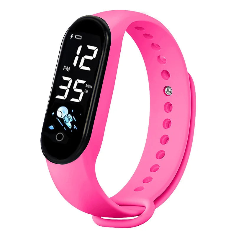 Kawaii montre intelligente pour enfants mode en plein air étanche sport enfants montres garçon filles montres numériques Silicone montre enfant
