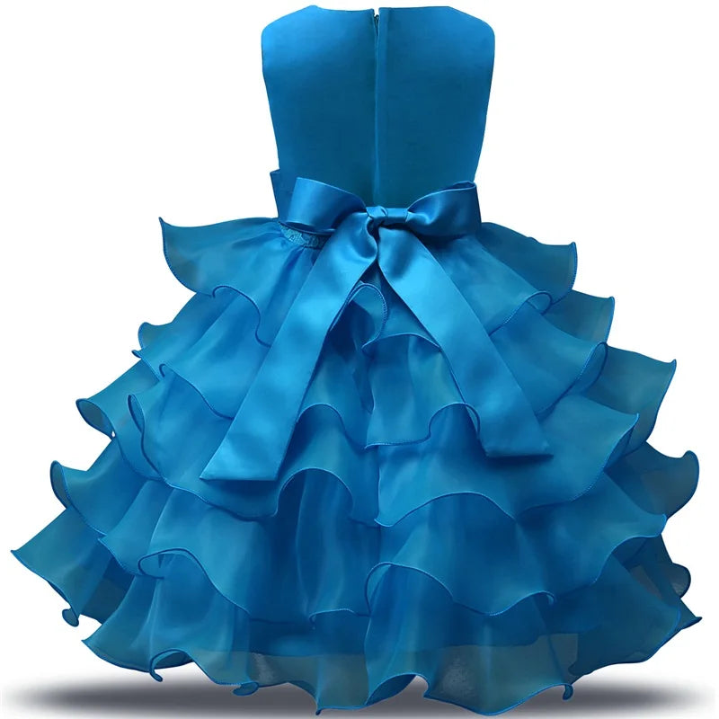 Robe de demoiselle d'honneur pour mariage, tenues d'anniversaire pour bébés filles de 2 à 8 ans, robes de première Communion pour enfants, vêtements de fête pour enfants