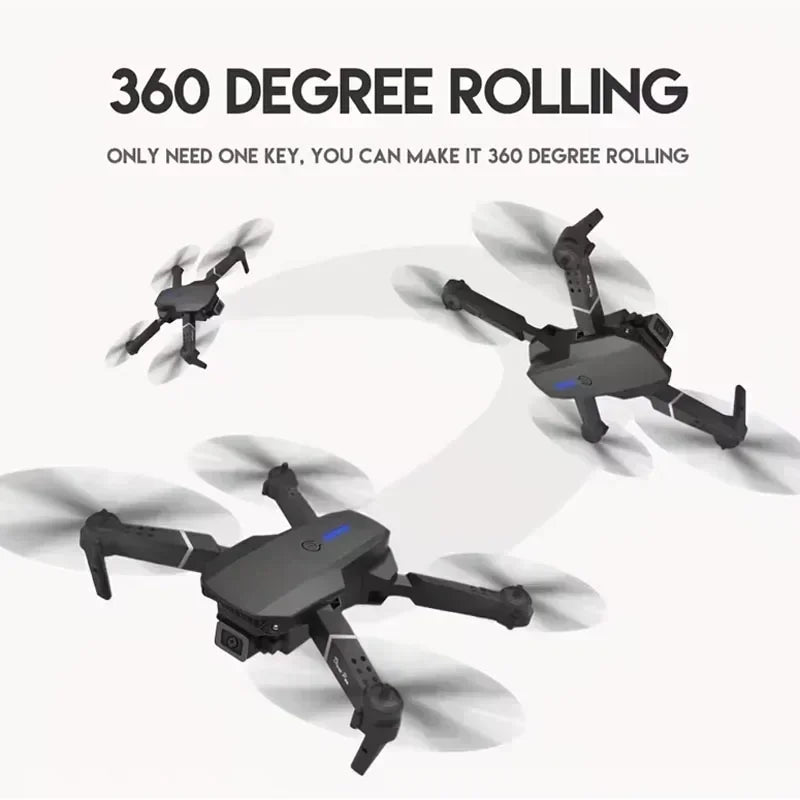 Elite E88 2024 RC Drone – 4K Ultra HD Camera | Foldable and Portable | Altitude Hold | Perfect Gift for Adults and Children