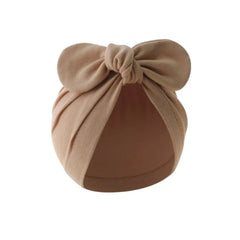 Bébé filles garçons chapeau mignon fleur noeud oreilles de lapin chapeau coton nouveau-né bonnet casquettes pour enfants enfant en bas âge infantile cheveux accessoires
