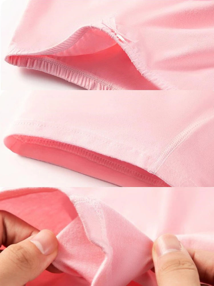 Culottes pour enfants filles, 4 pièces, pantalons de sécurité respirants en coton doux, sous-vêtements de couleur unie, Leggings quatre saisons à la mode pour 2 à 13 ans