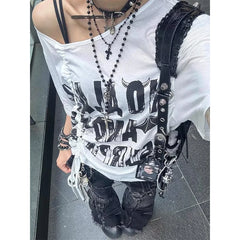 Jean évasé Baggy Y2k pour femmes, pantalon en Denim Patchwork, Style japonais Harajuku des années 2000, Vintage, surdimensionné, Cargo, vêtements