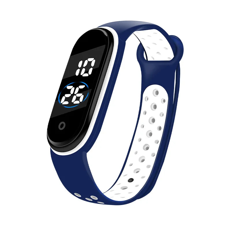 Montres numériques LED pour enfants, montre-bracelet en silicone pour garçons et filles, horloge de sport étanche, luxe, nouveau
