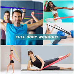 Bandes de résistance Pilates Yoga Sport entraînement Fitness exercice maison gymnastique bande élastique en caoutchouc naturel Latex Yoga accessoires