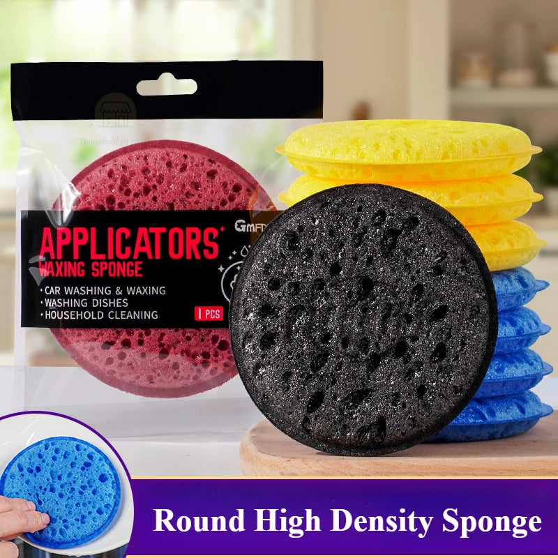 Éponge ronde à vaisselle de cuisine haute densité, douce et absorbante, pour nettoyer le Pot, tampon à récurer la rouille, pour enlever la éponge de nettoyage ménager