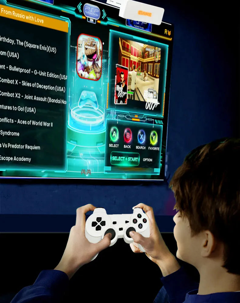 Coopreme Y7 Super TV Game Box HD sortie Joystick double contrôleur combat maison X7 Console de jeu PSP 10000 + de jeu