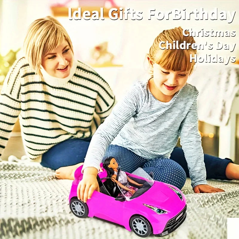 Modèle de voiture enfants jouets voiture en plein air enfants jeu maison de poupée accessoires pour 30 cm fille poupée bricolage anniversaire cadeau de noël jouet