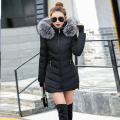 2025 nouveauté mode mince femmes veste d'hiver coton rembourré chaud épaissir dames manteau longs manteaux Parka femmes vestes