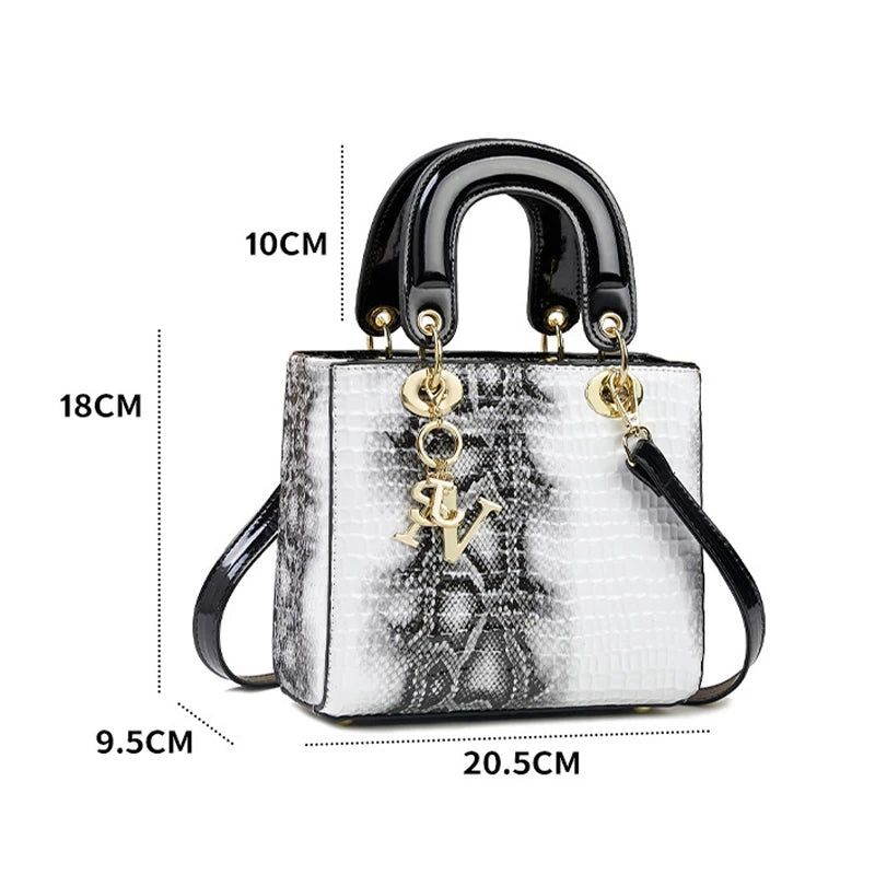 Sacs à Main de Luxe en Cuir Brcorporelle pour Femme, Sacoche à Bandoulière, Poignée Supérieure, Tendance