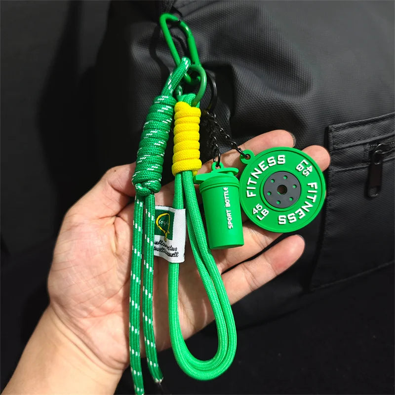 Porte-clés de Fitness pour les amateurs de gymnastique, cadeau Premium, accessoires pour les amateurs de sport, sacs d'entraînement, bouteilles d'eau, boucle en forme de D