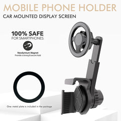 Support de téléphone portable pour écran d'affichage monté sur voiture, Rotation libre à 360 degrés, support pliable utilisé pour voiture et véhicule électrique