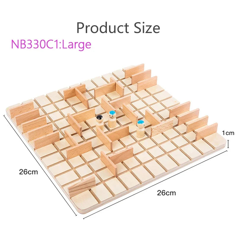Jouets d'échecs en bois, jeux de stratégie pour enfants, entraînement cérébral, jeu de société interactif Parent-enfant, Puzzle de pensée logique amusant, cadeaux