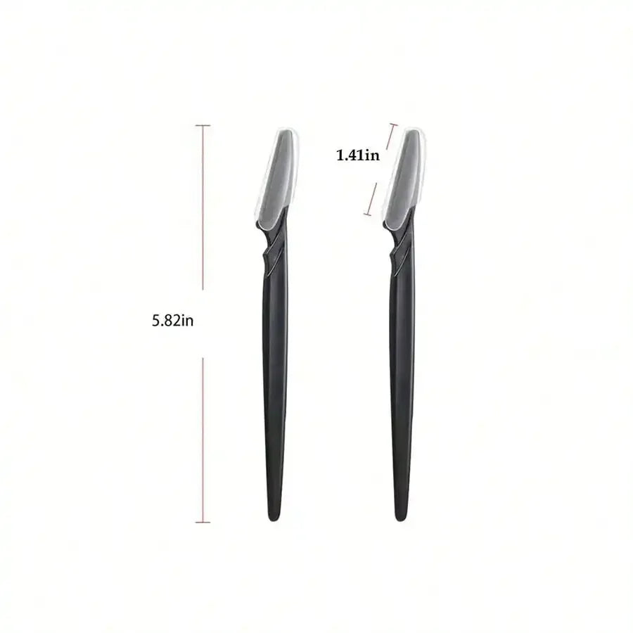 EyebloguRazor-Tondeuses pour femmes et hommes, Épilateurs pour le visage, Rasoirs polyvalents, Exattente du visage, Noir, 6 pièces, 12 pièces