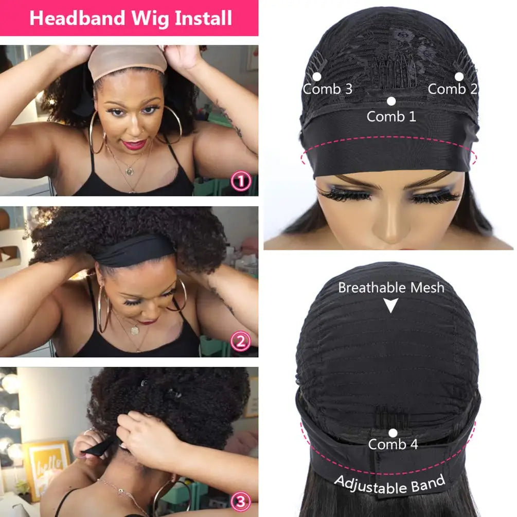 Bandeau perruques cheveux humains 28 30 32 pouces vague d'eau perruques 100% vrais cheveux bouclés perruque aucune dentelle avant perruques pleine Machine faite perruques