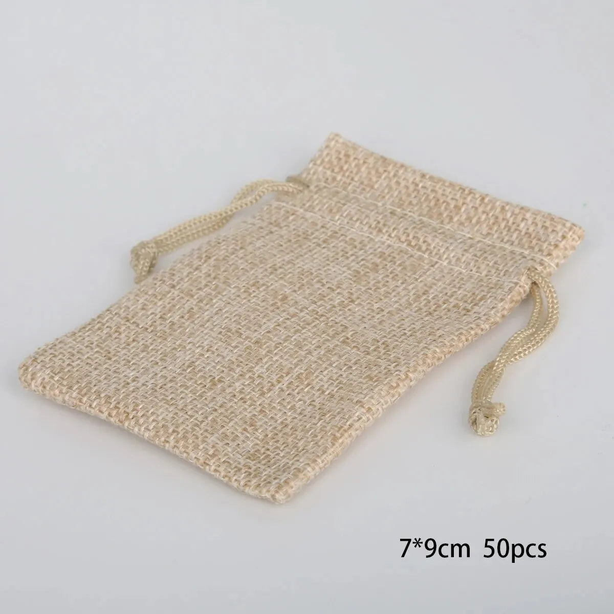 Sac cadeau de poche en coton et chanvre 15-50, sac d'emballage cadeau pour la journée des enfants, emballage de produits de mariage pour bonbons à faire soi-même