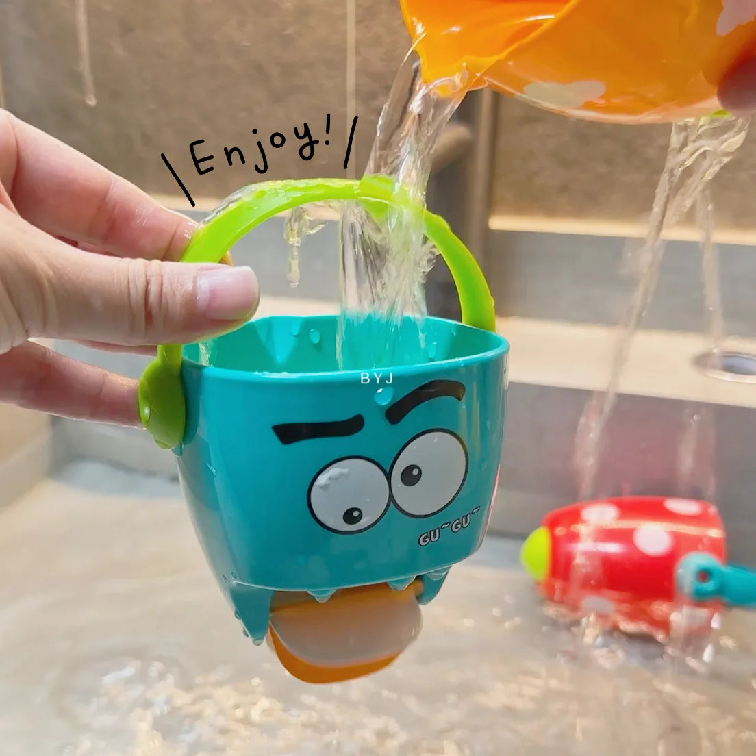Jouets de bain de douche de bébé, baignoire de bébé, mini jouets de plage étanches E27, jeu de douche d'arrosage, cadeaux de normalisation de l'eau pour les tout-petits