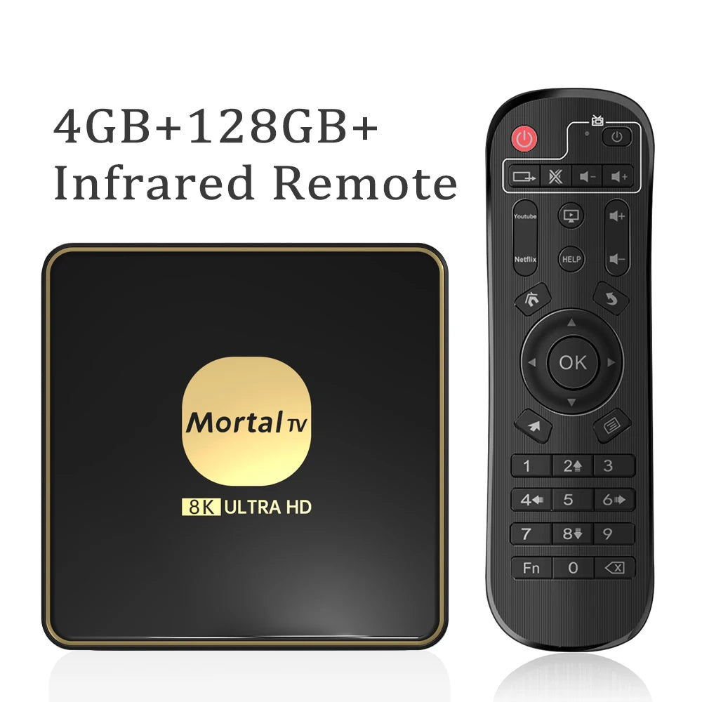 Boîtier Smart TV android 13, wi-fi 6, lecteur multimédia en Streaming 4K HDR10, Rockchip3528, 4 go 64 go, grande mémoire, Bluetooth, Chromecast TV Box T3