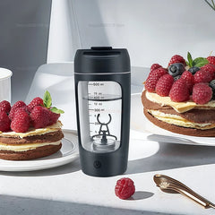 Bouteille de crème vibrante automatique portative électrique d'usb de 500ml, tasse vibrante Rechargeable tasse de mélange de poudre de protéines de forme physique de sport