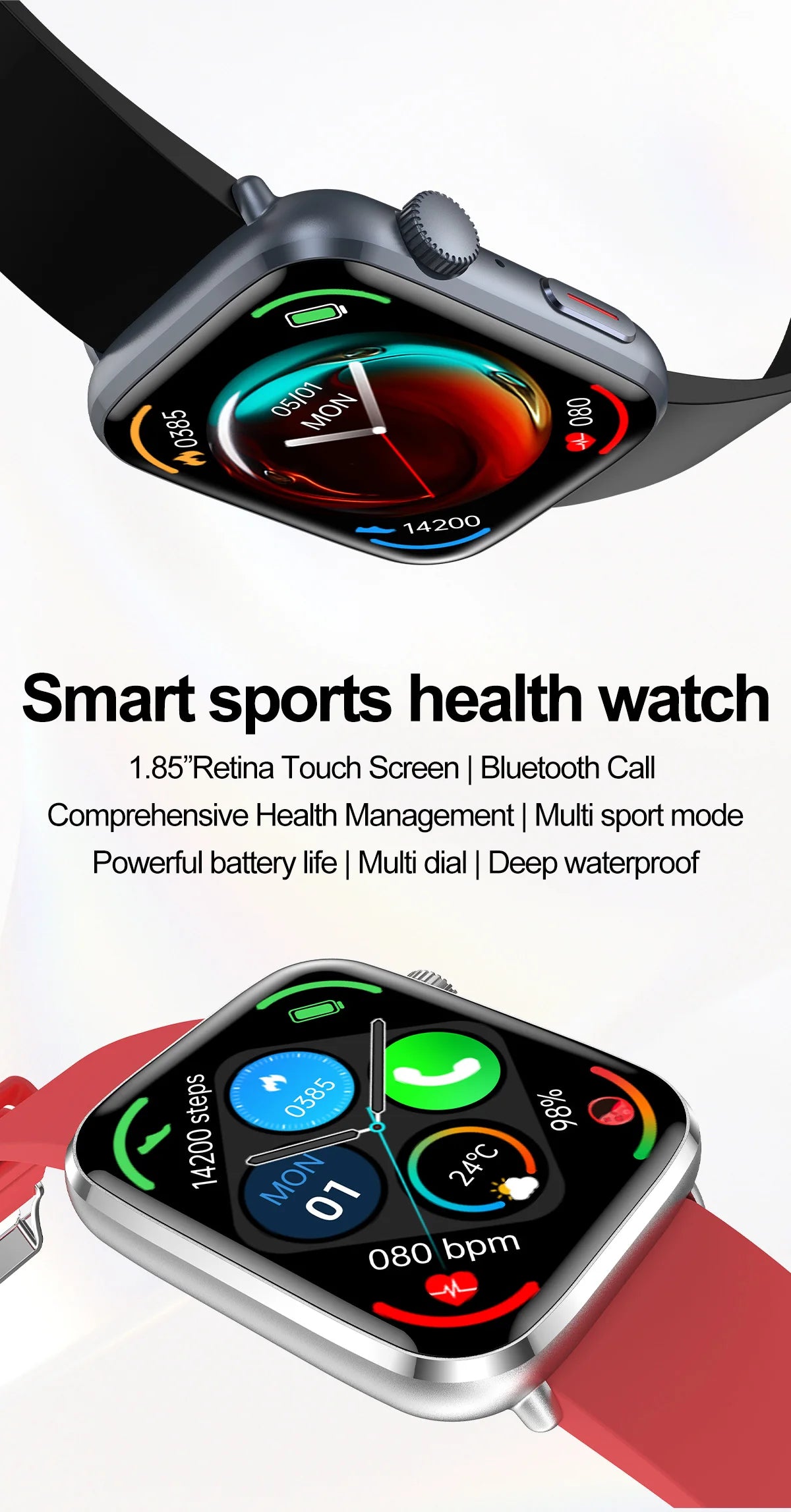 Montre intelligente montre Version mondiale hommes femmes HD AMOLED affichage fréquence cardiaque Bluetooth appel GPS piste étanche sport montres intelligentes