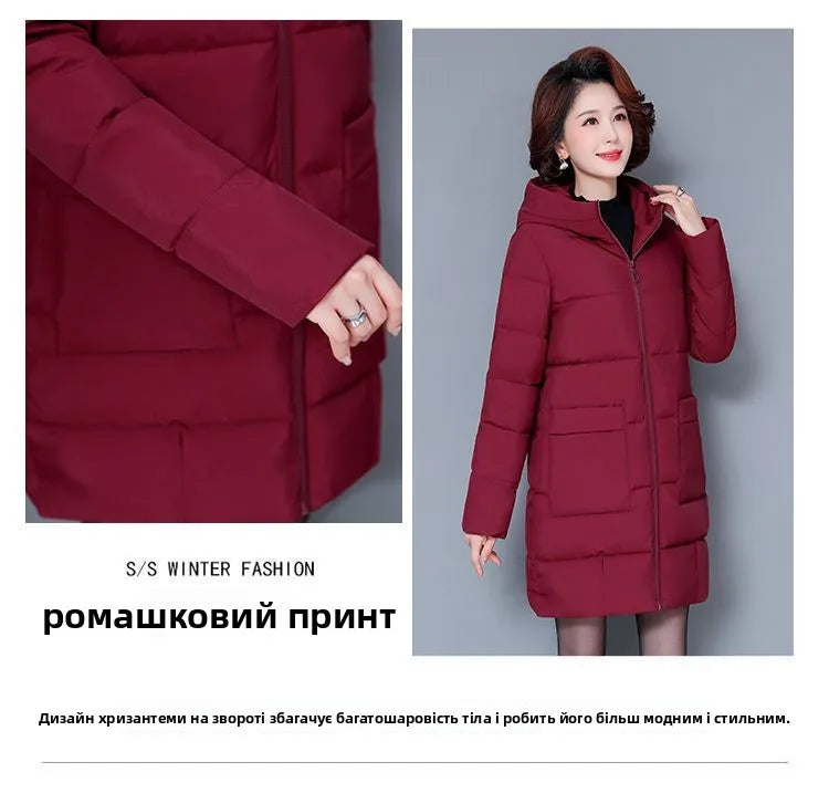 Thiened grande taille vers le bas coton Jaet vêtements d'hiver pour personnes d'âge moyen et ly et mère Sle manteau vêtements d'extérieur